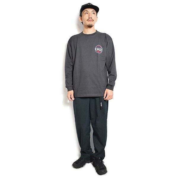CALEE キャリー VINTAGE TYPE CIRCLE LOGO L/S TEE