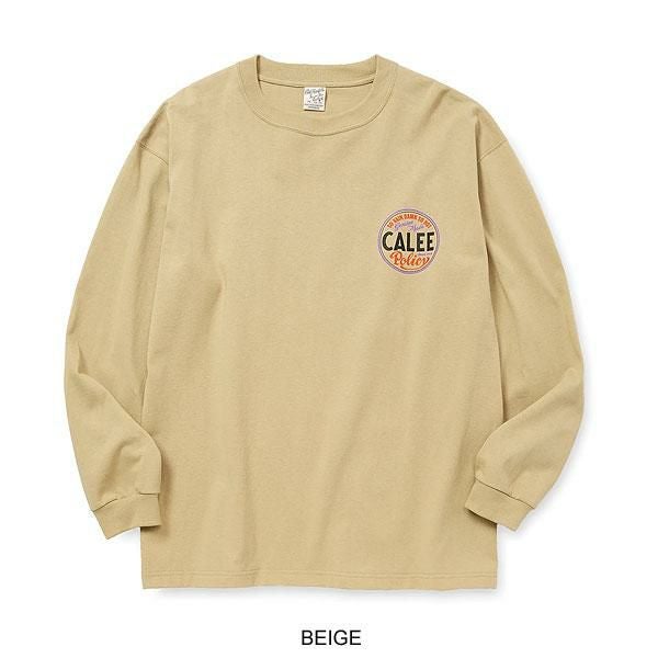 CALEE キャリー VINTAGE TYPE CIRCLE LOGO L/S TEE