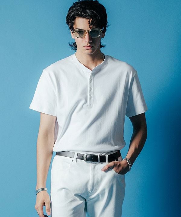 CRIMIE クライミー HENRY NECK SHORT SLEEVE T SHIRT