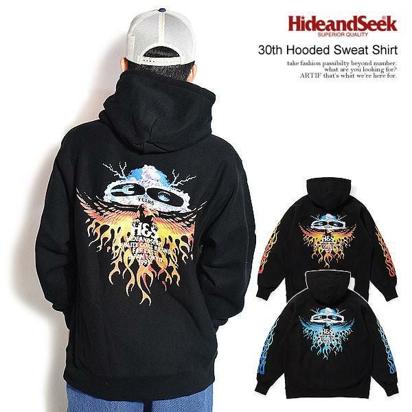 HIDE AND SEEK ハイドアンドシーク 30th Hooded Sweat Shirt
