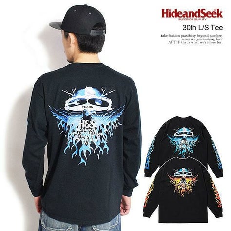 HIDE AND SEEK ハイドアンドシーク 30th L/S Tee