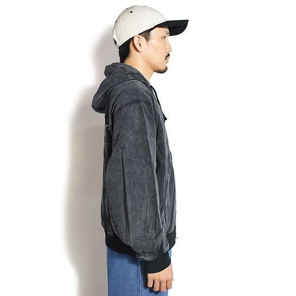 BEN DAVIS ベンデイビス BLEACHED TWILL ZIP HOODIE