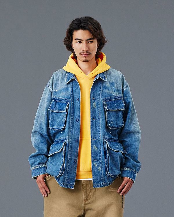 LIBERAIDERS LR DENIM PUFFER JACKET Mサイズ Liberaiders リベレイダース DENIM COMBAT JACKET | ARTIF [ストリート