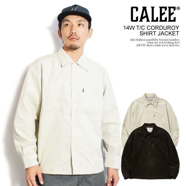 CALEE キャリー 14W T/C CORDUROY SHIRT JACKET