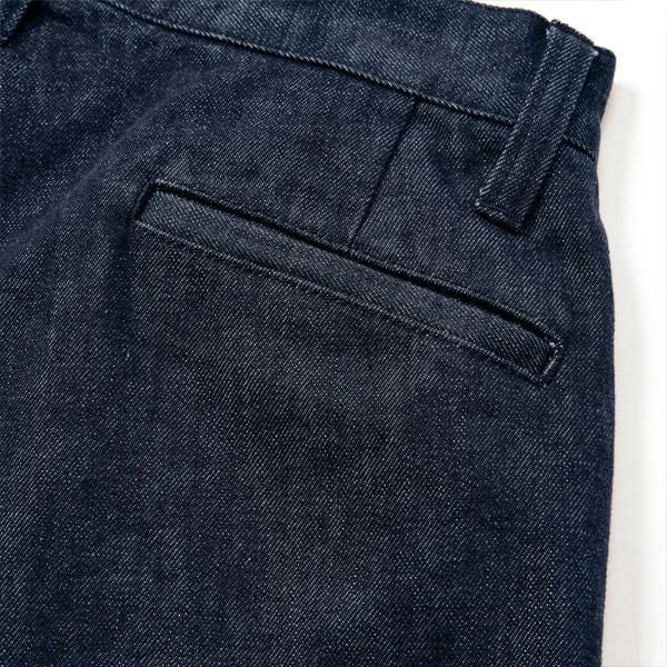 CALEE キャリー VINTAGE REPRODUCT DENIM TUCK TROUSERS -INDIGO-