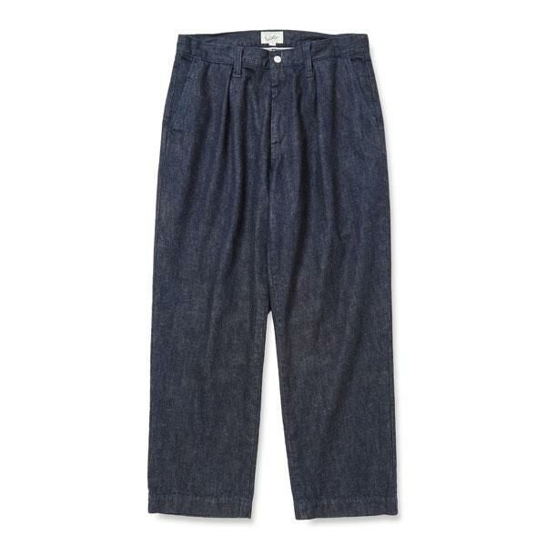CALEE キャリー VINTAGE REPRODUCT DENIM TUCK TROUSERS -INDIGO-