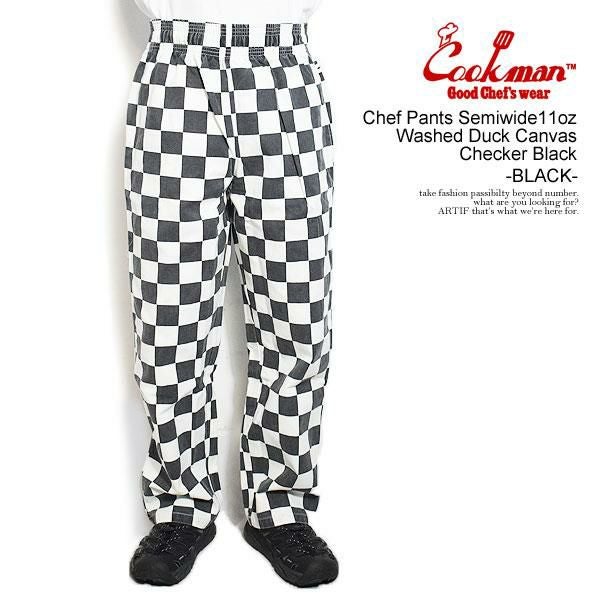 COOKMAN クックマン Chef Pants Semiwide11oz Washed Duck Canvas