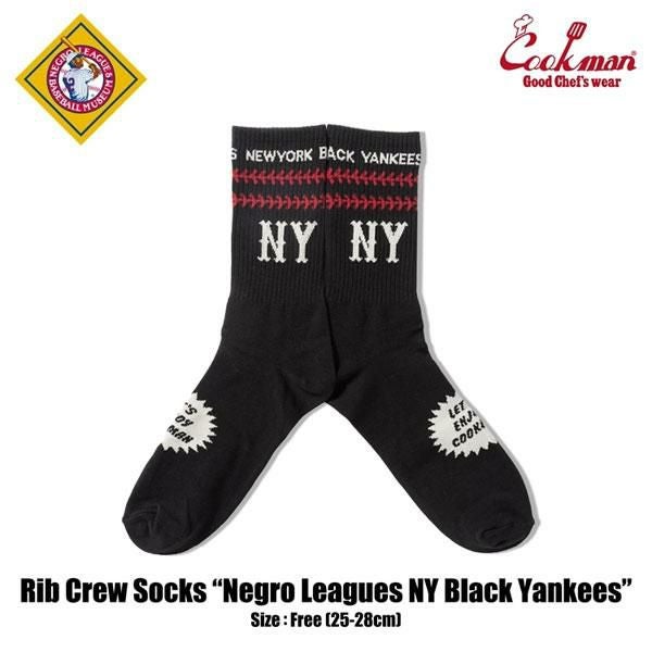 COOKMAN クックマン Rib Crew Socks Negro Leagues NY Black Yankees