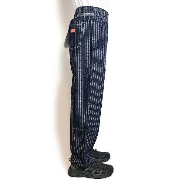 COOKMAN クックマン Chef Pants Semiwide Wabash Denim Navy -NAVY