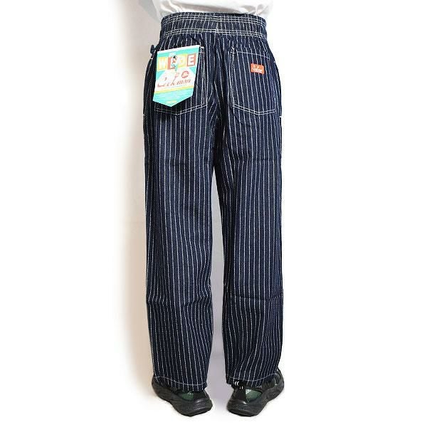 COOKMAN クックマン Chef Pants Semiwide Wabash Denim Navy -NAVY