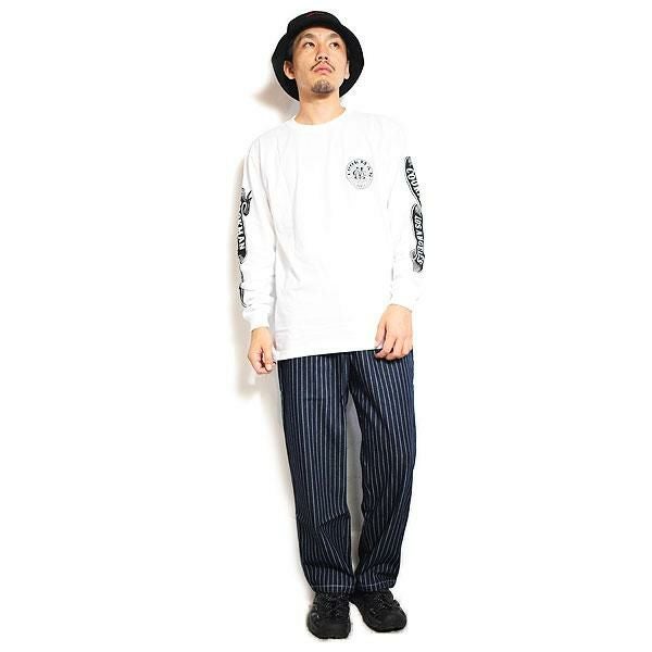 COOKMAN クックマン Chef Pants Semiwide Wabash Denim Navy -NAVY