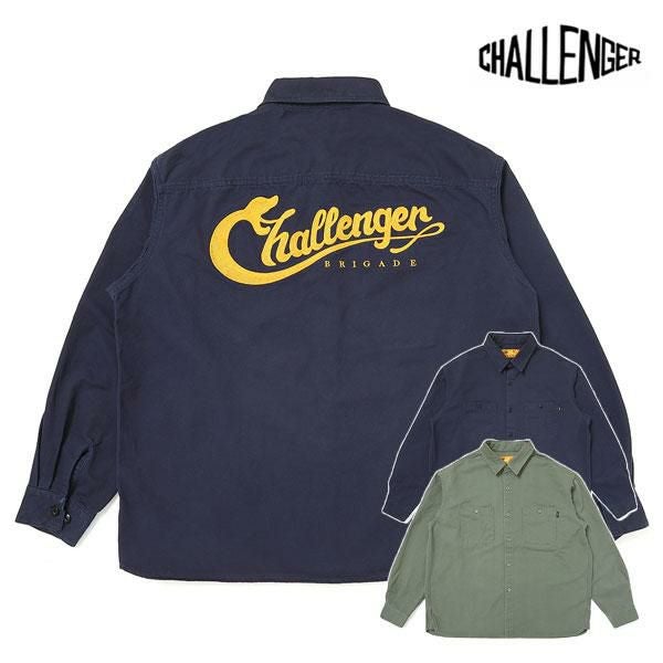 CHALLENGER チャレンジャー SNAKING LOGO WORK SHIRT