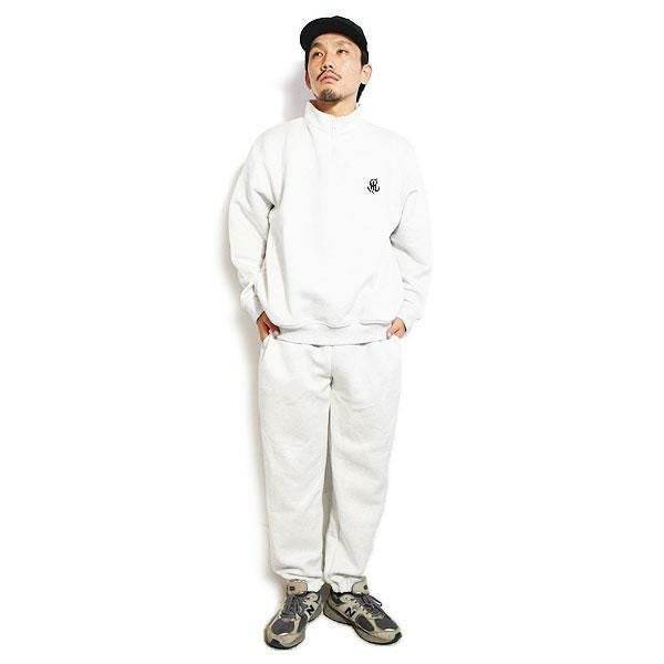 CALEE キャリー HIGH GAUGE DOUBLE KNIT HALF ZIP SW