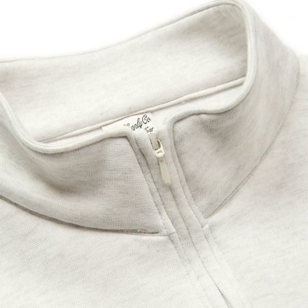 CALEE キャリー HIGH GAUGE DOUBLE KNIT HALF ZIP SW