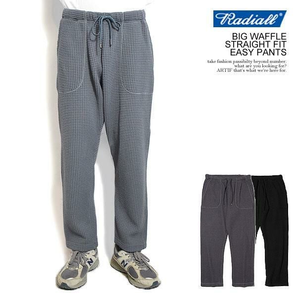 RADIALL ラディアル BIG WAFFLE - STRAIGHT FIT EASY PANTS