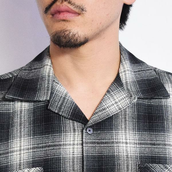 キムタク着 HideandSeek OMBRE CHECK L/S SHIRT HIDE AND SEEK ハイド 