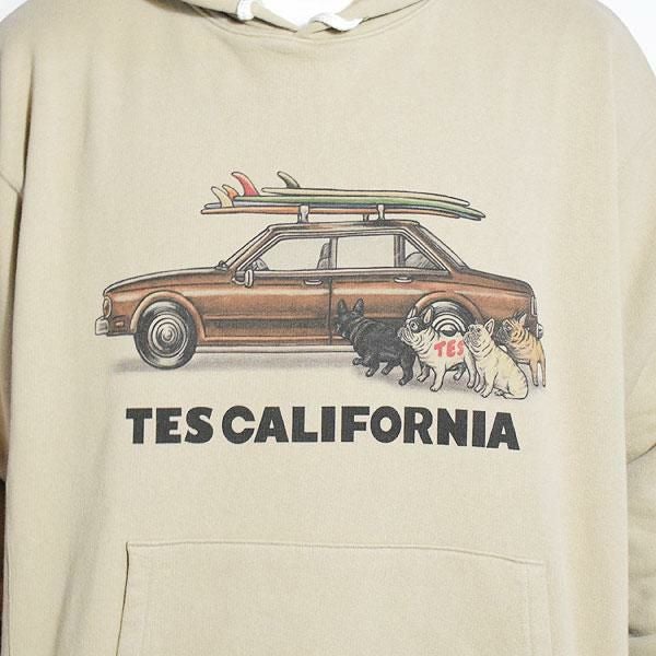 トップス TES4BUHI CHASING THE WAVES SWEAT PARKA S TES 4 BUHI CHASING THE WAVES SWEAT PARKA / スウェットパーカー