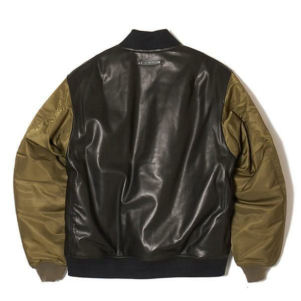 K*M様 CRIMIE レザージャケット　G-1 クライミー　Thinsulat CRIMIE クライミー NYLON SLEEVE LEATHER MA1 JACKET