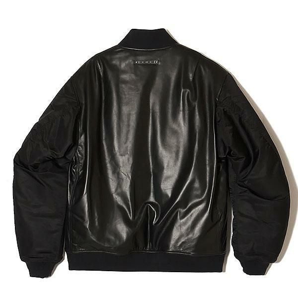 THE CRIMIE NYLONSLEEVE LEATHER MA1 クライミー CRIMIE（クライミー） ジャケット CRIMIE NYLON SLEEVE LEATHER MA1