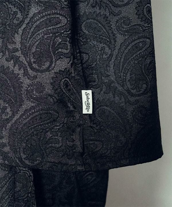 SUBCIETY サブサエティ Paisley open collar L/S shirt