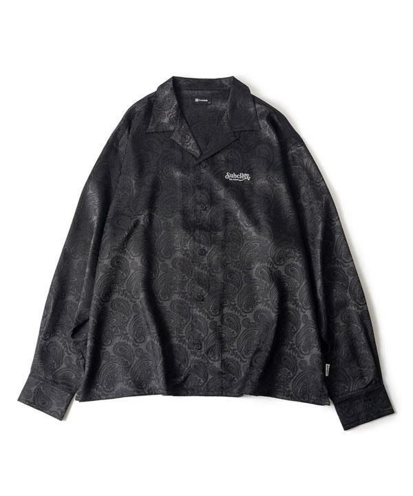 SUBCIETY サブサエティ Paisley open collar L/S shirt