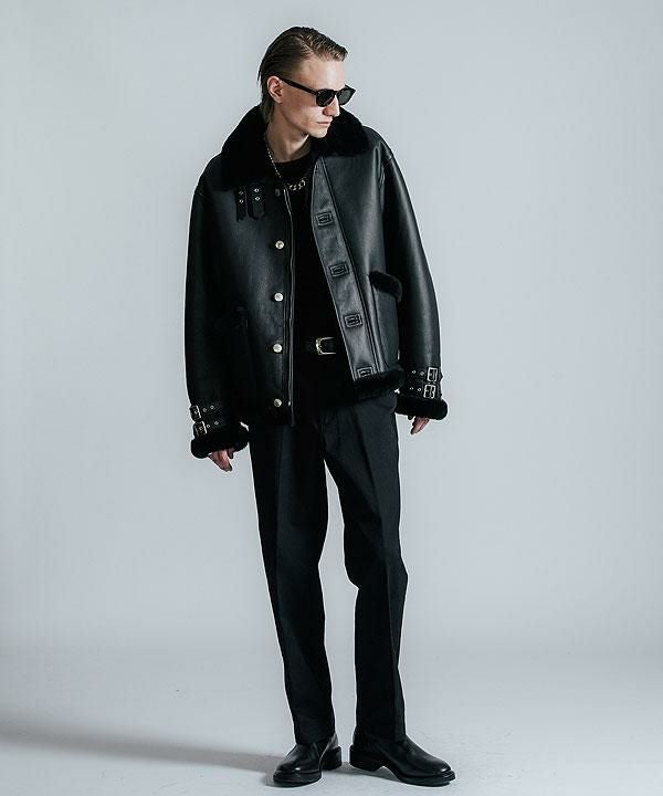 CRIMIE クライミー MOUTON LEATHER JACKET