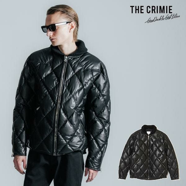 CRIMIE クライミー DIAMOND QUILT LAMB LEATHER DOWN JACKET