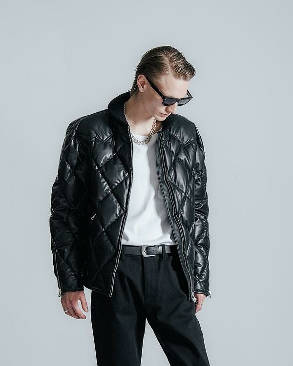 ジャケット・アウター The Crimie Quilt Lamb Leather Jacket CRIMIE クライミー DIAMOND QUILT LAMB LEATHER DOWN JACKET
