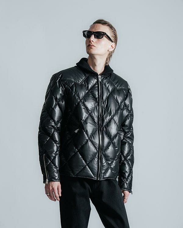 ジャケット・アウター The Crimie Quilt Lamb Leather Jacket CRIMIE クライミー DIAMOND QUILT LAMB LEATHER DOWN JACKET