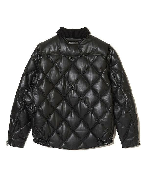 CRIMIE クライミー DIAMOND QUILT LAMB LEATHER DOWN JACKET