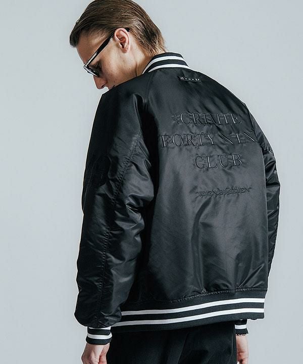 CRIMIE クライミー NYLON STADIUM BOMBER JACKET