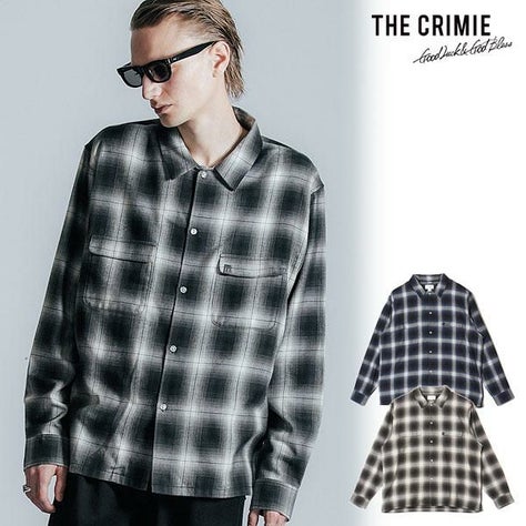 CRIMIE クライミー OMBRE CHECK SHIRT