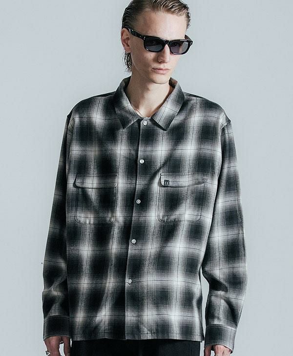 THE CRIMIE クライミー オープンカラーシャツ オンブレチェック CRIMIE クライミー OMBRE CHECK SHIRT