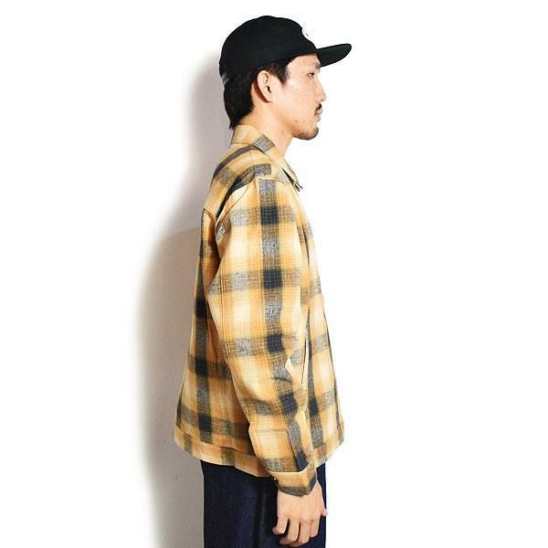 新品未使用 CALEE OMBRE CHECK SWINGTOP XLサイズ CALEE - OMBRE CHECK SWINGTOP (BLACK) / オンブレチェック スイング