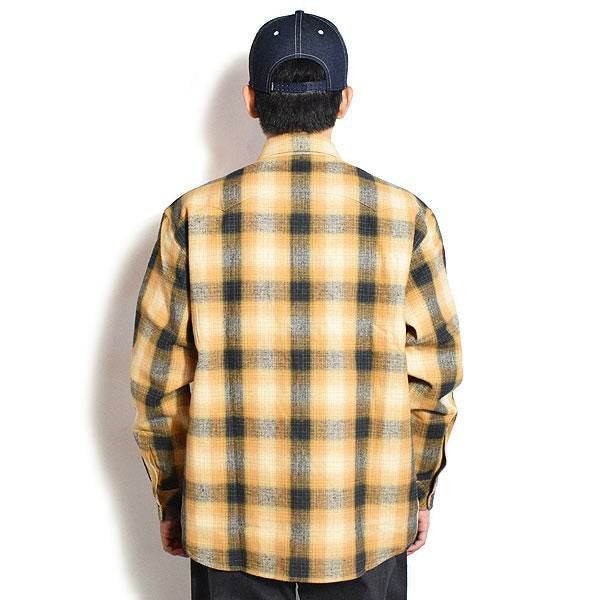 CALEE キャリー OMBRE CHECK WESTERN L/S SH