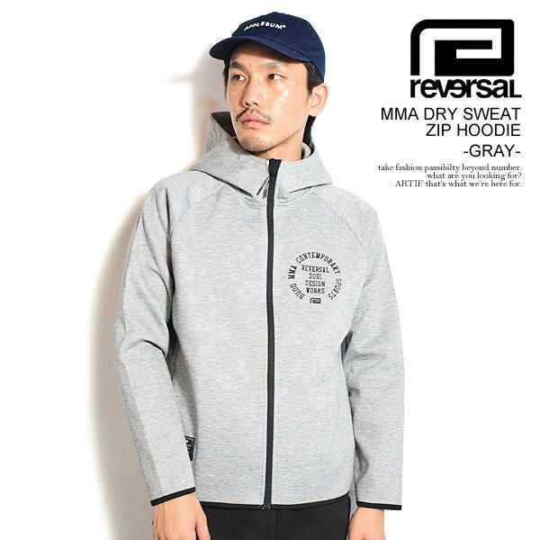 reversal リバーサル MMA DRY SWEAT ZIP HOODIE -GRAY- | ARTIF