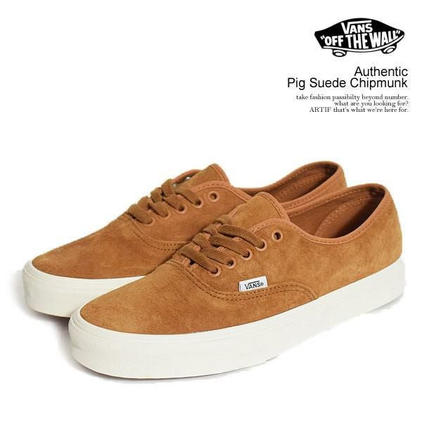 VANS ヴァンズ Authentic Pig Suede Chipmunk