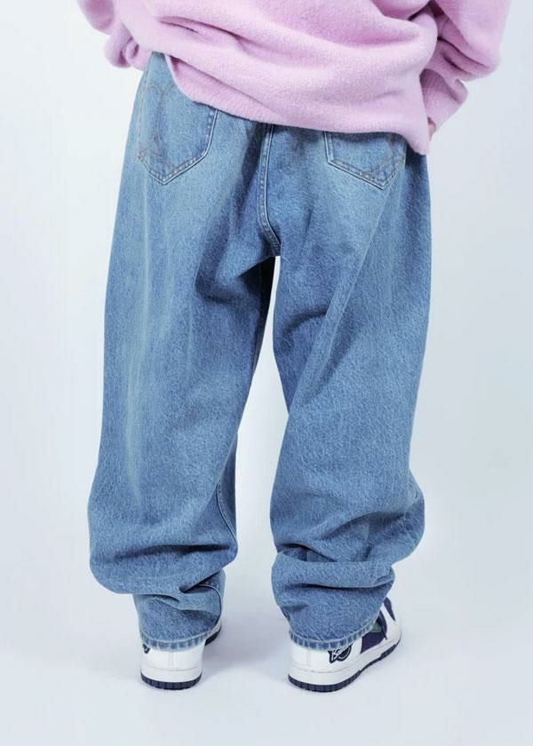 APPLEBUM アップルバム “Selena” Wide Tapered Denim Pants (Damage)