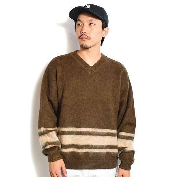 RADIALL ラディアル HUNTINGTON - V NECK SWEATER L/S