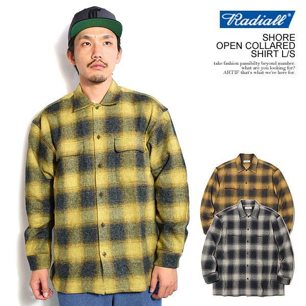 RADIALL ラディアル SHORE - OPEN COLLARED SHIRT L/S