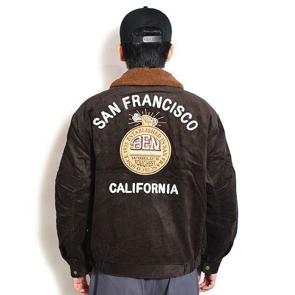 BEN DAVIS ベンデイビス REMOVAL BOA COLLAR CORD JACKET -BROWN-