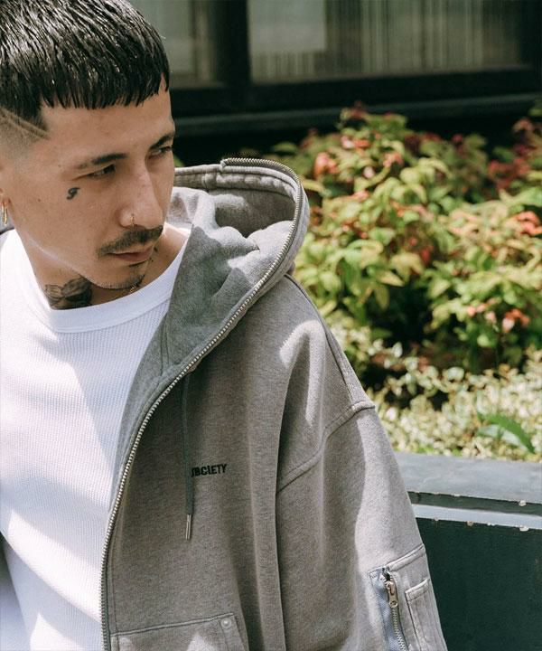 SUBCIETY サブサエティ Full zip hoodie