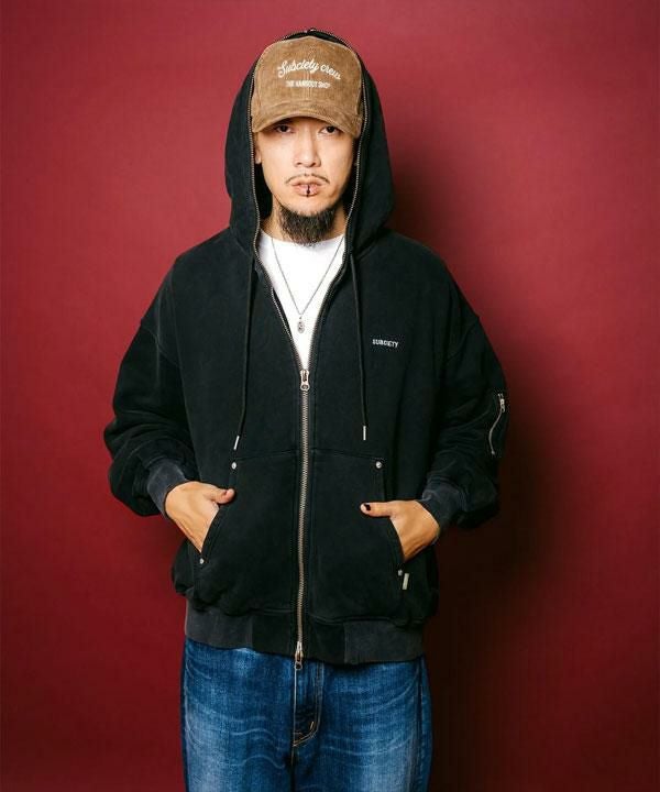 SUBCIETY サブサエティ Full zip hoodie