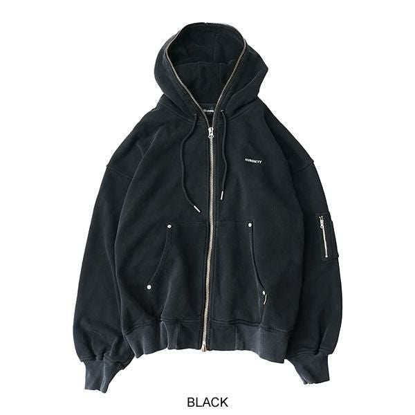 SUBCIETY サブサエティ Full zip hoodie