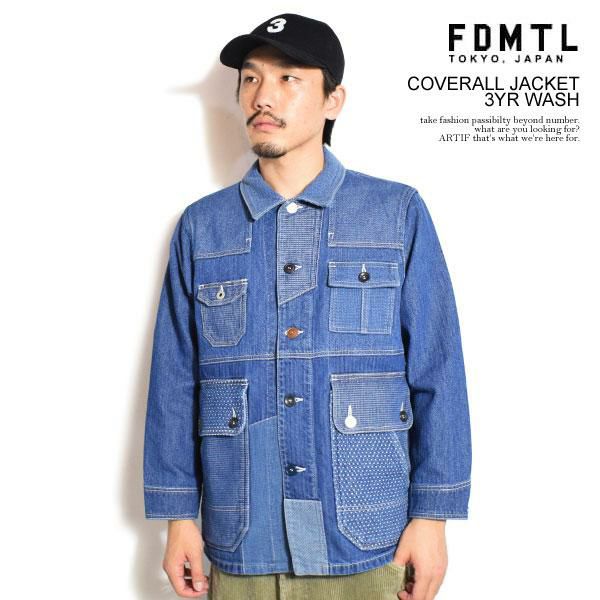 FDMTL ファンダメンタル COVERALL JACKET 3YR WASH