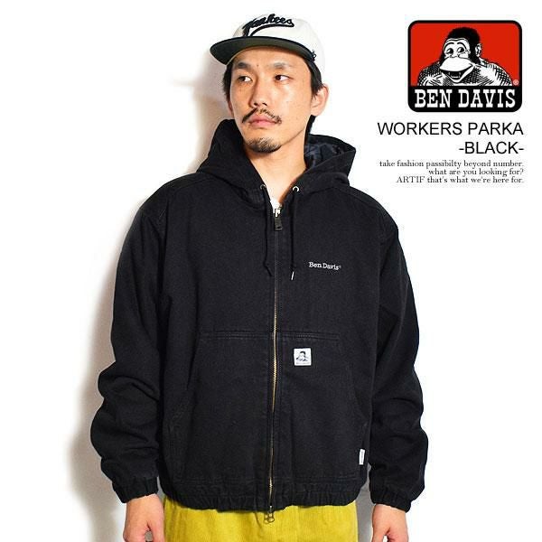 BEN DAVIS ベンデイビス WORKERS PARKA -BLACK-