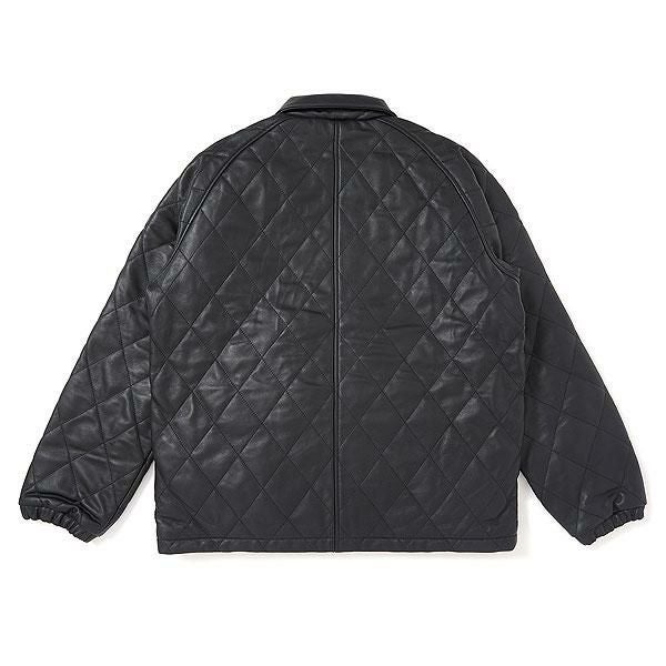 チャレンジャー　キルティング　レザージャケット(GRAY) QUILTING LEATHER JACKET【GRAY】｜CHALLENGER｜MELTING POT（正規取扱