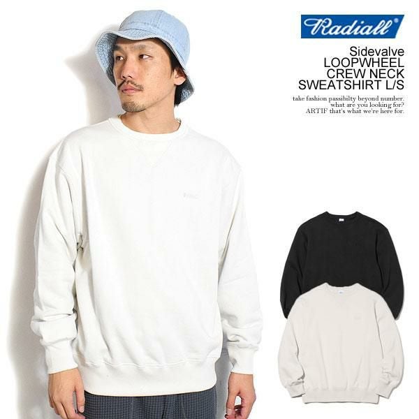 RADIALL ラディアル SIDEVALVE - LOOPWHEEL CREW NECK SWEATSHIRT L/S
