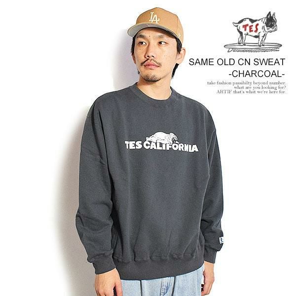 The Endless Summer エンドレスサマー TES SAME OLD CN SWEAT -CHARCOAL-