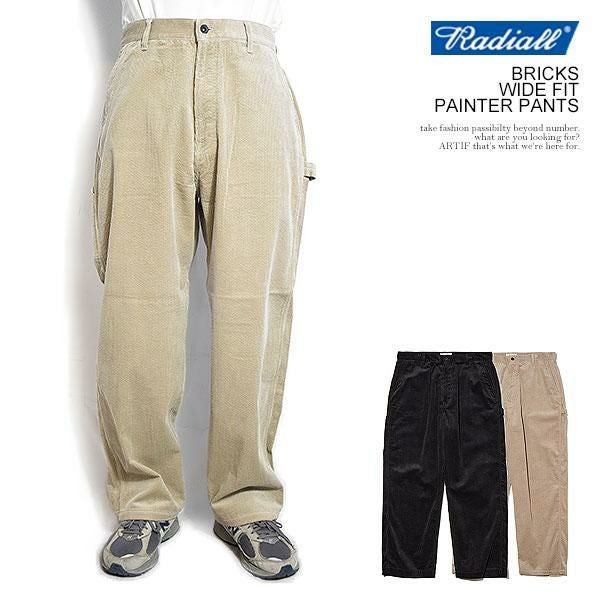RADIALL ラディアル BRICKS - WIDE FIT PAINTER PANTS